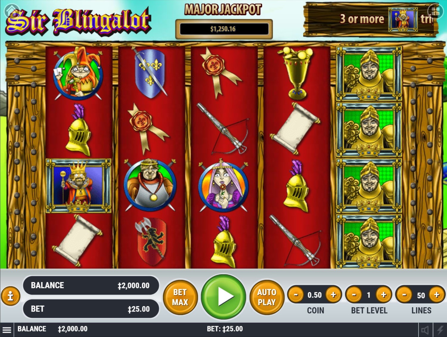 Sir Blingalot Gameplay Image