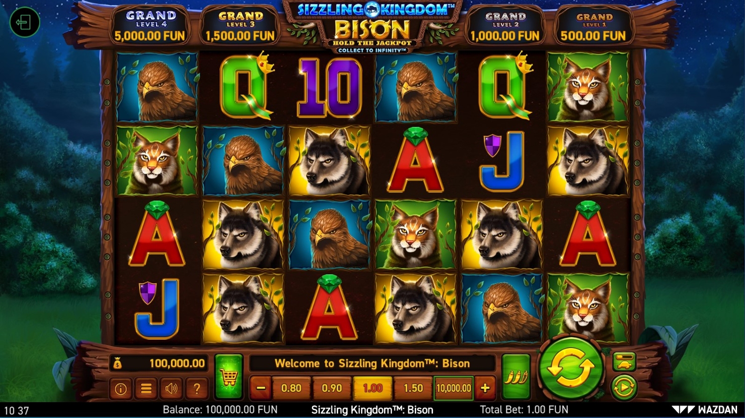Sizzling Kingdom Bison Gameplay Image