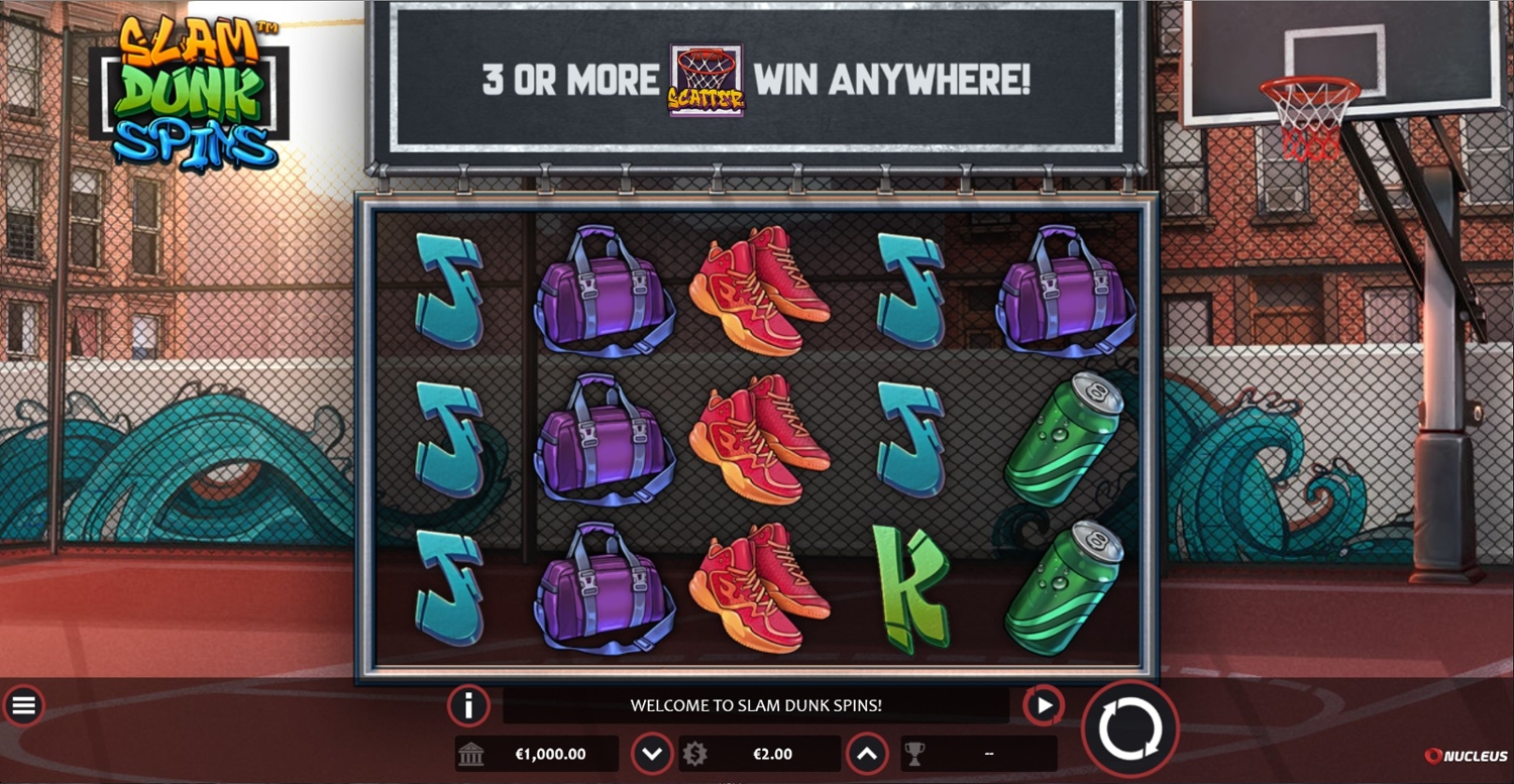 Slam Dunk Spins Gameplay Image