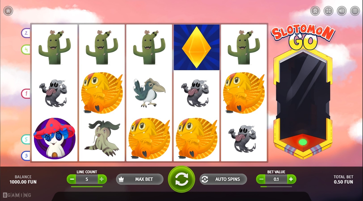 Slotomon Go Gameplay Image