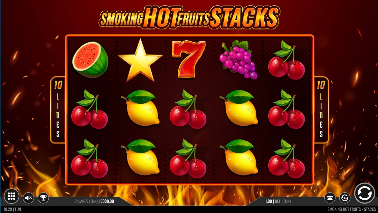 Smoking Hot Fruits Stacks Gameplay Image
