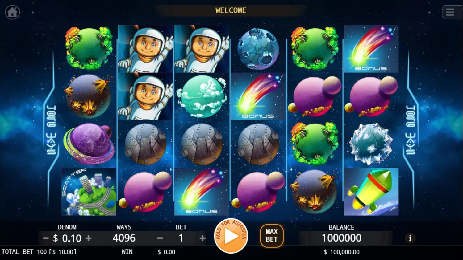 Spinning In Space Gameplay Image