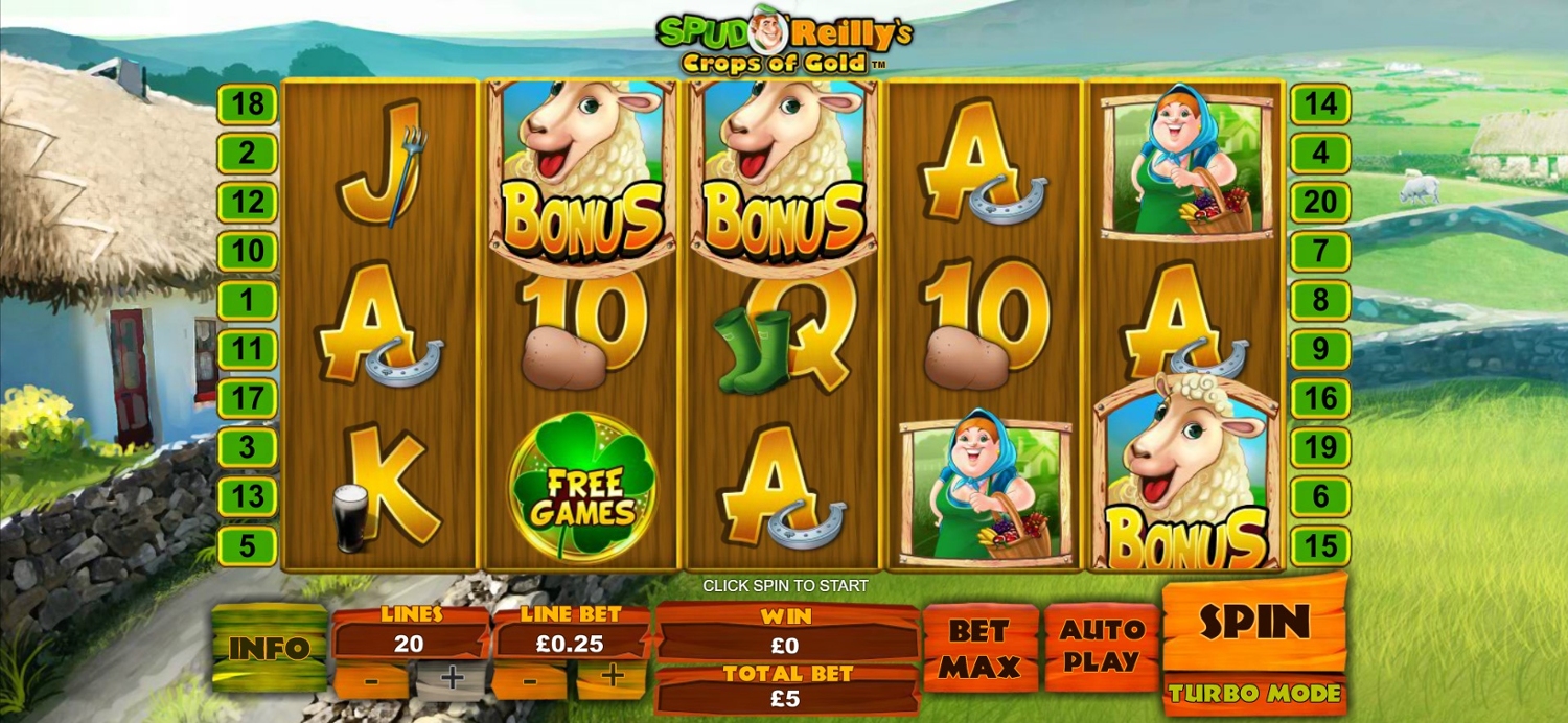 Spud O’Reilly’s Crops of Gold Gameplay Image