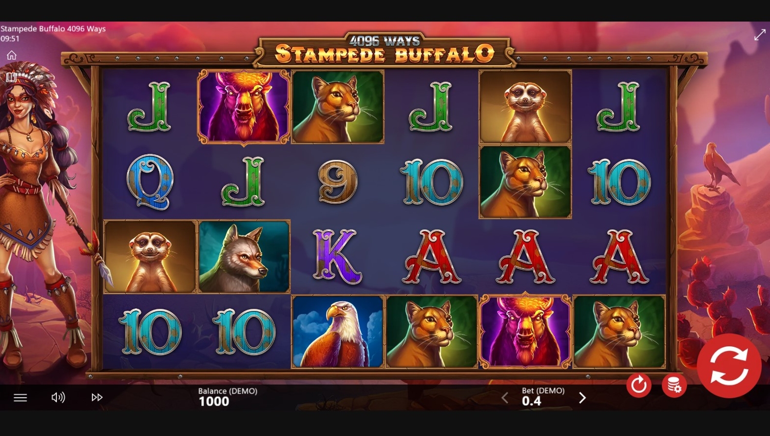 Stampede Buffalo: 4096 Ways Gameplay Image