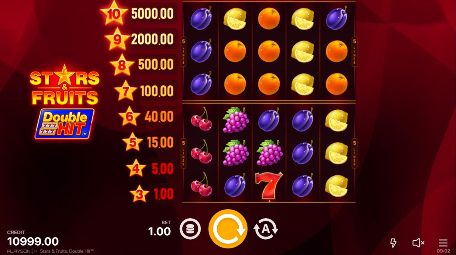 Stars & Fruits: Double Hit Gameplay Image