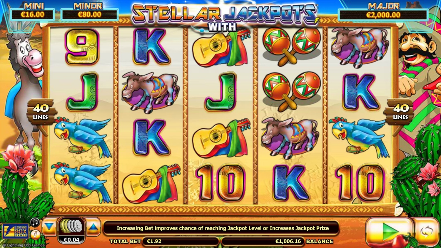 Stellar Jackpots with Chilli Gold x2 Gameplay Image