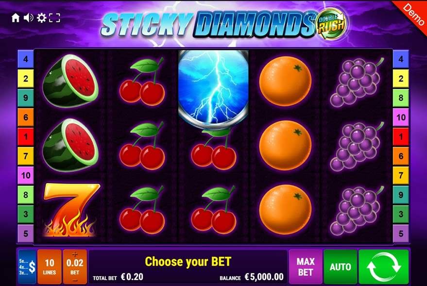 Sticky Diamond – Double Rush Gameplay Image