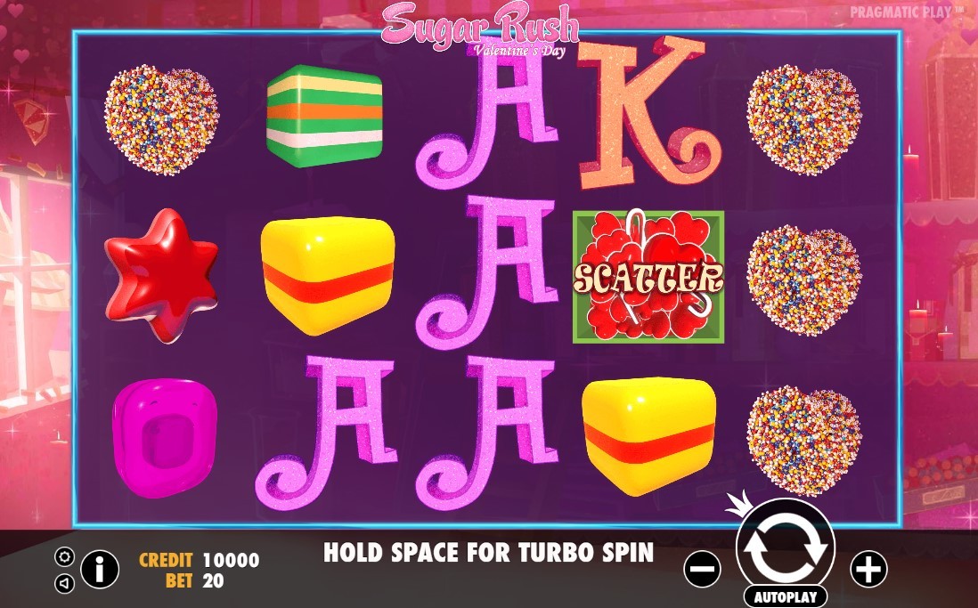 Sugar Rush Valentine’s Day Gameplay Image