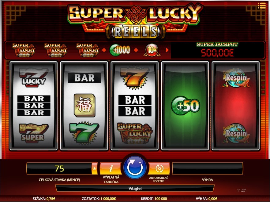 Super Lucky Reels Gameplay Image