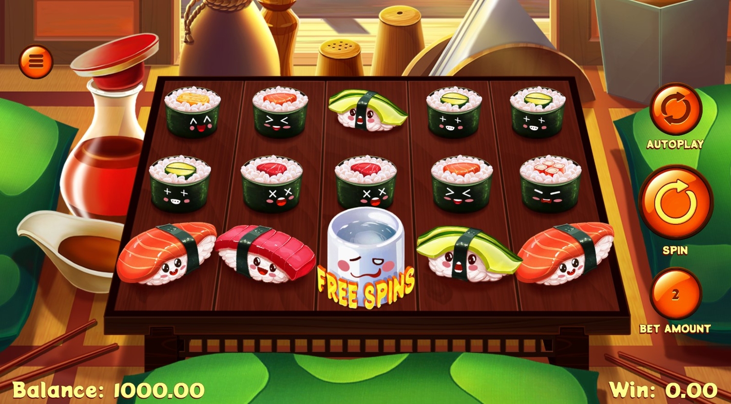Sushi Wins – Reels & Rolls Gameplay Image