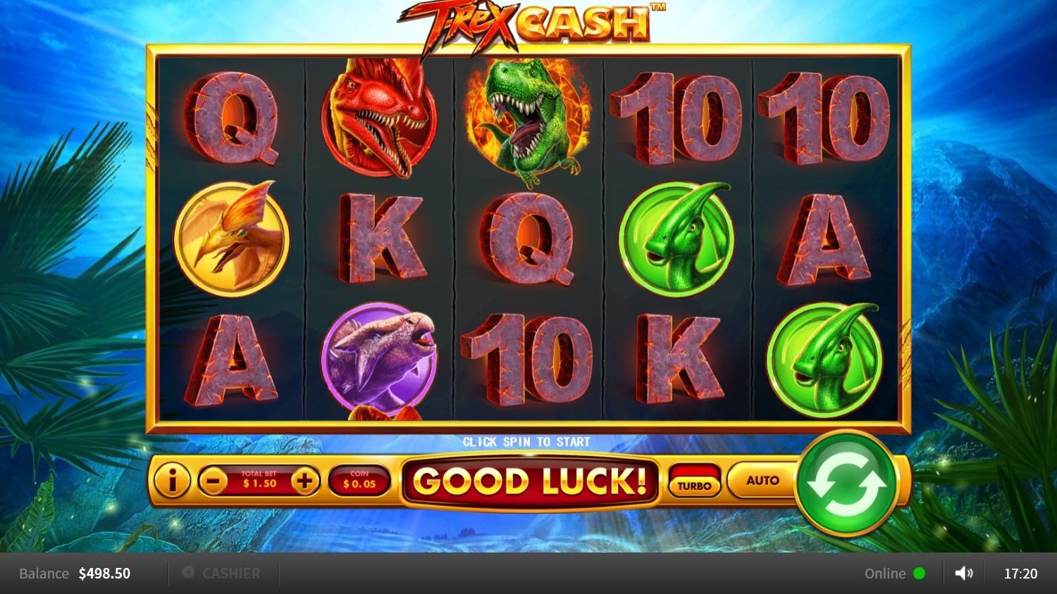 T Rex Cash Gameplay Image