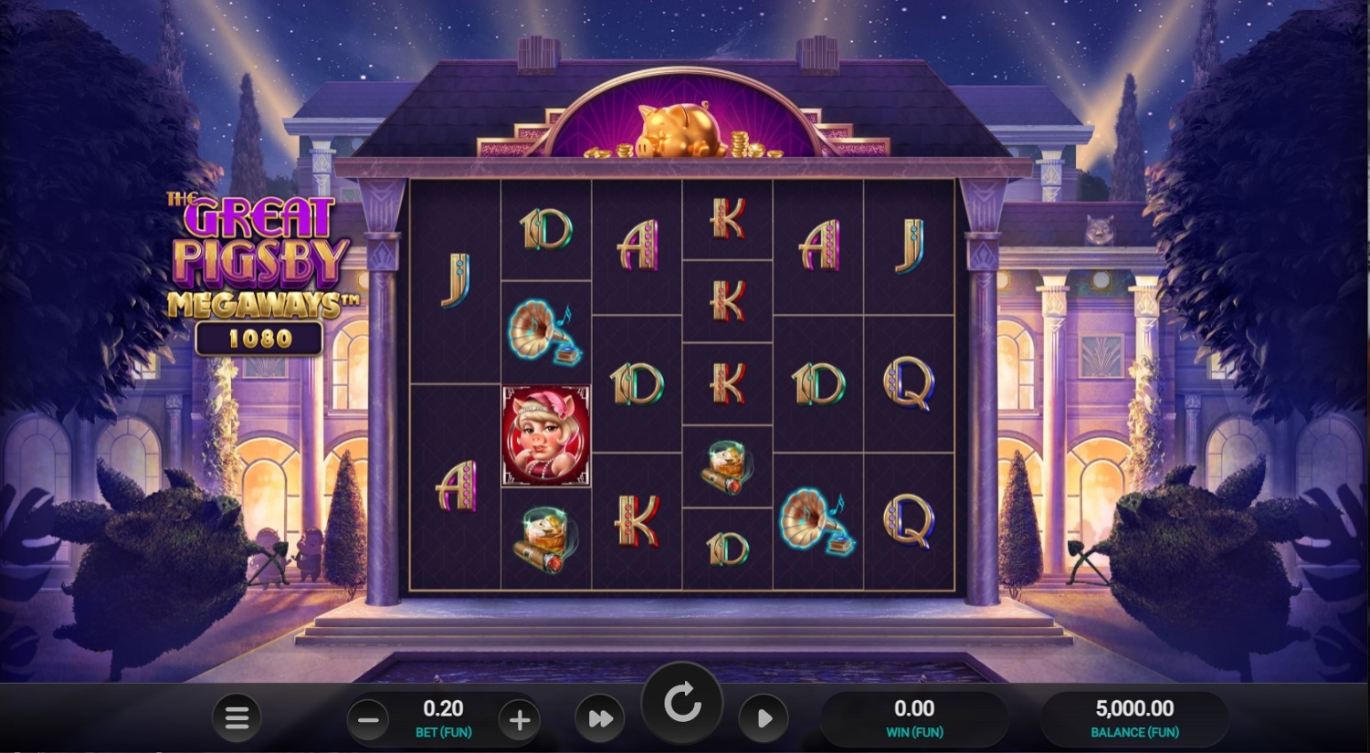 The Great Pigsby Megaways Gameplay Image