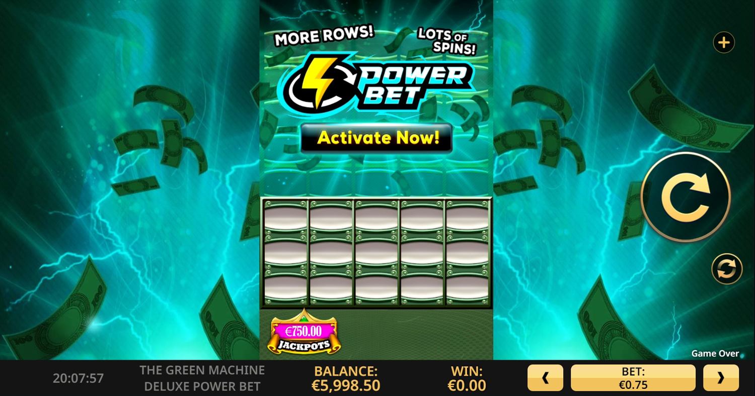 The Green Machine Deluxe: Power Bet Gameplay Image