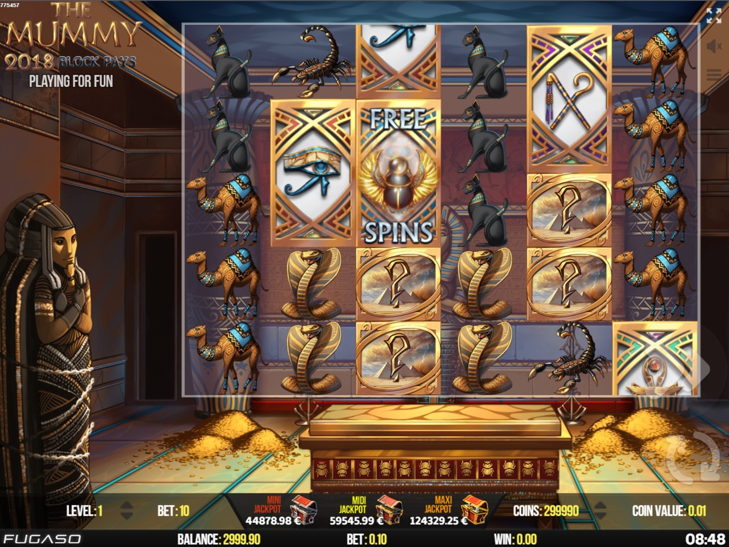 The Mummy 2018 – Block Pays Gameplay Image