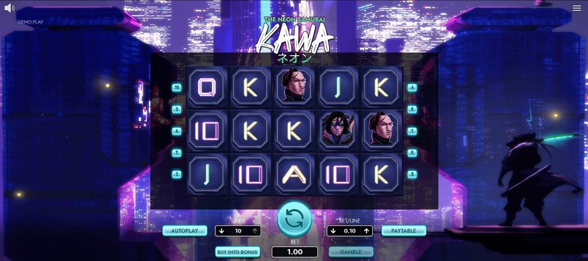 The Neon Samurai Kawa Gameplay Image
