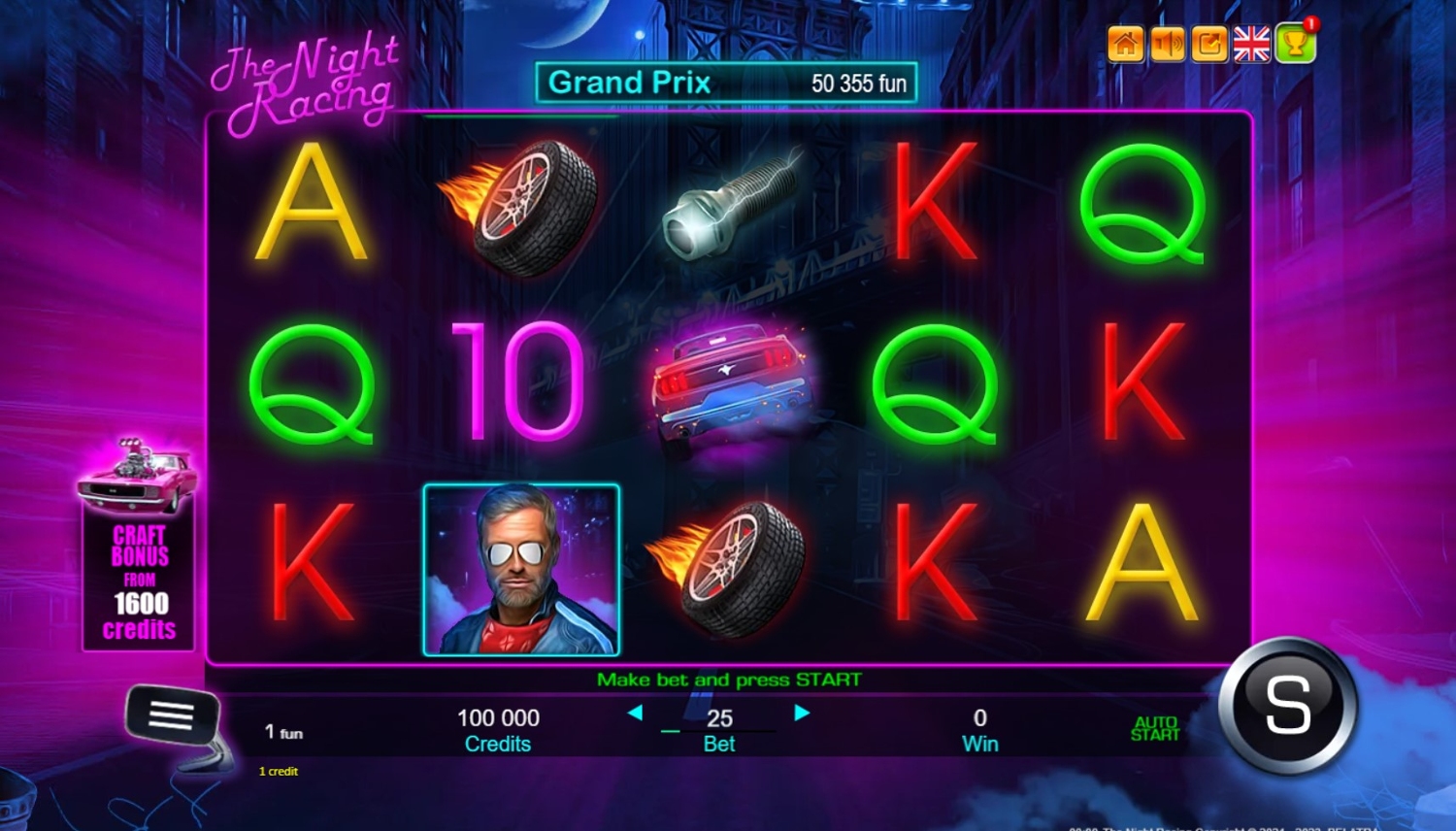 The Night Racing Gameplay Image