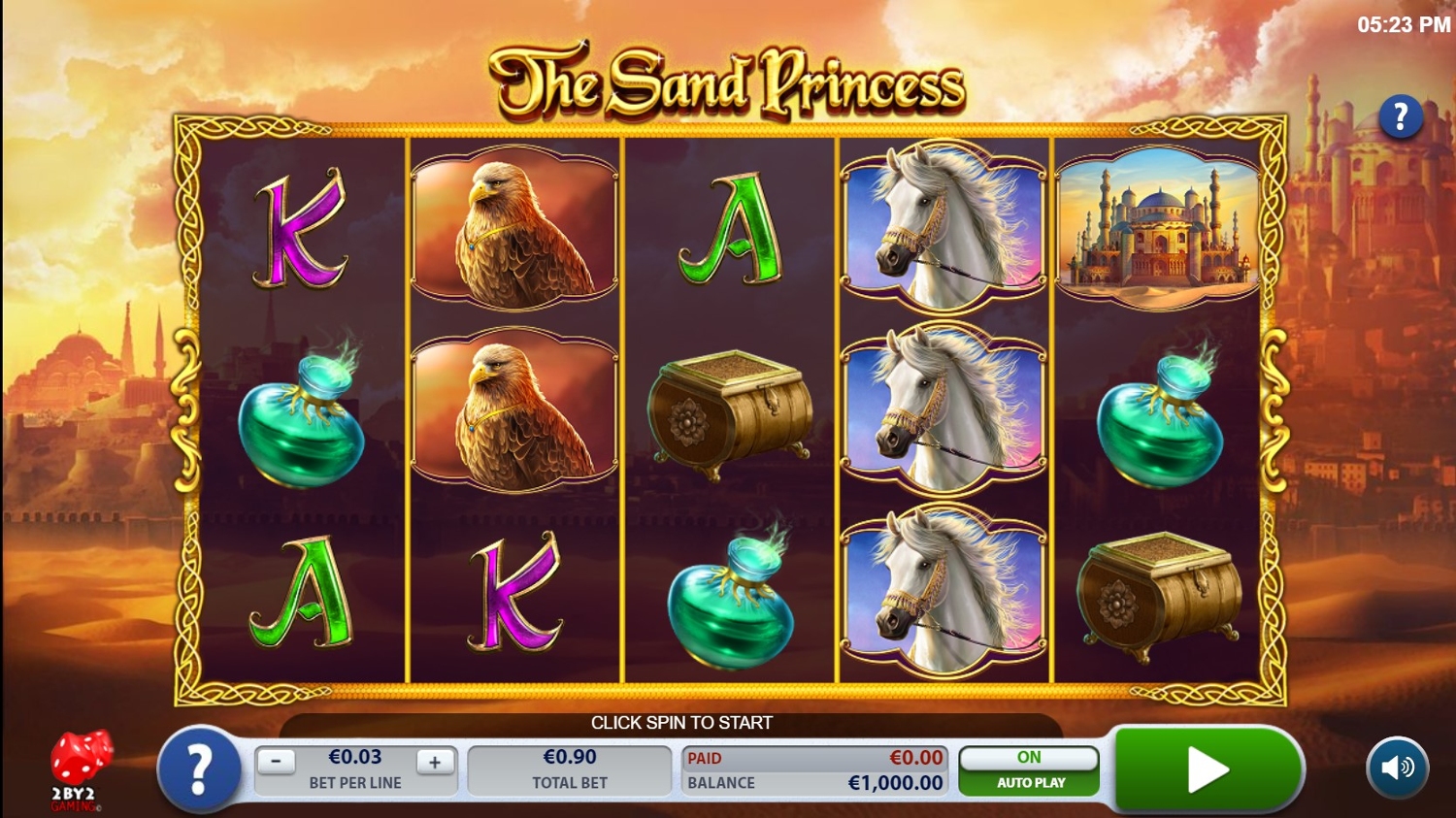 The Sand Princess Gameplay Image