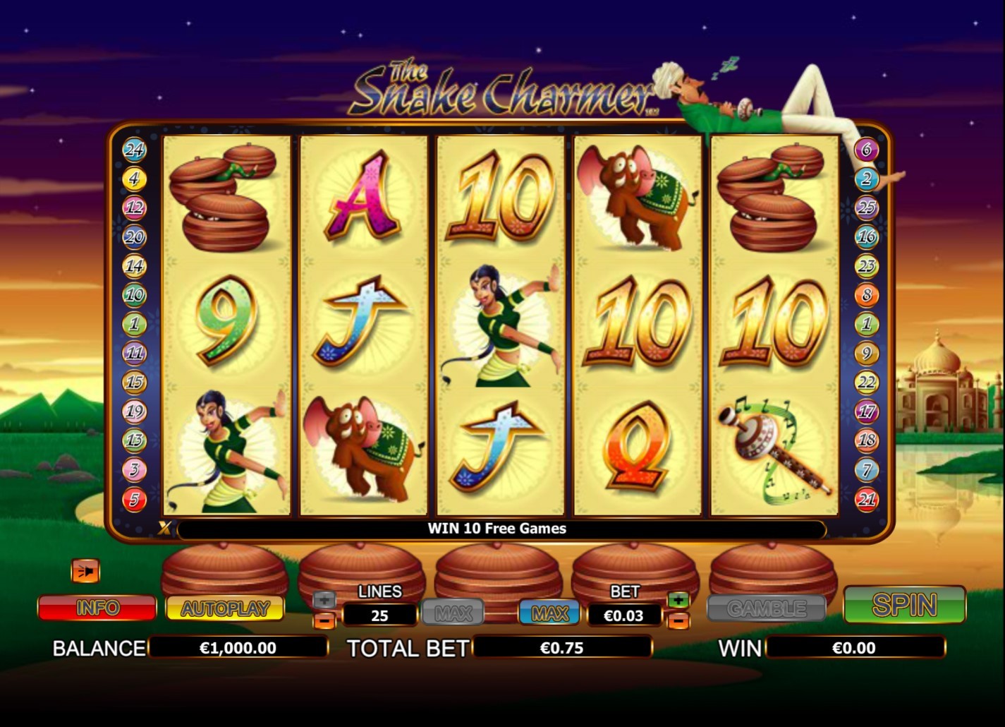 The Snake Charmer Gameplay Image