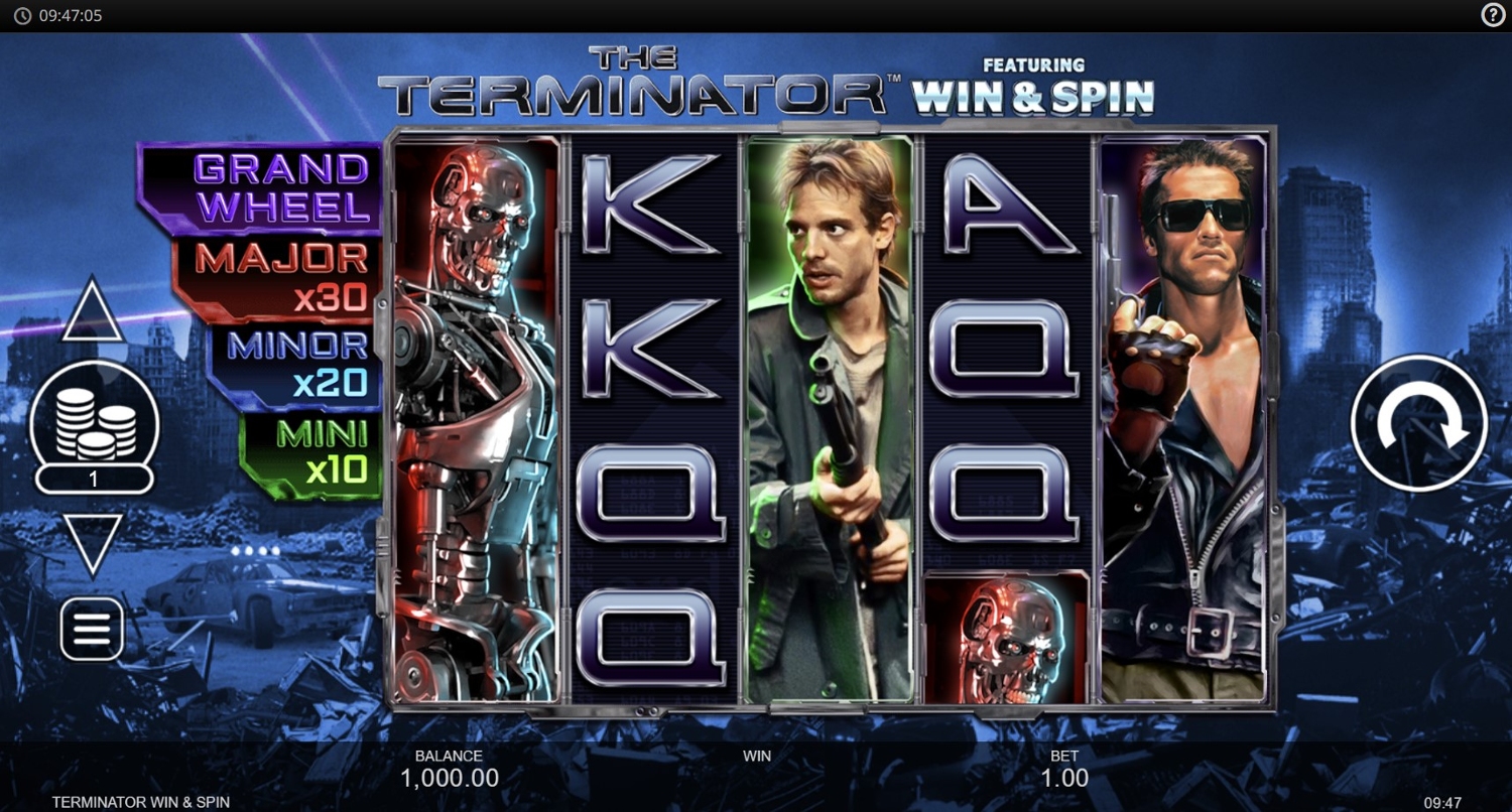 The Terminator Win and Spin Gameplay Image