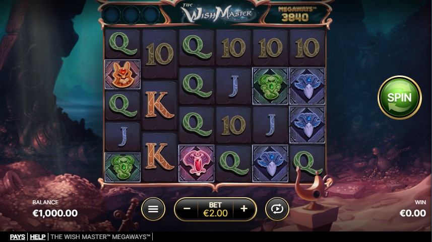 The Wish Master Megaways Gameplay Image