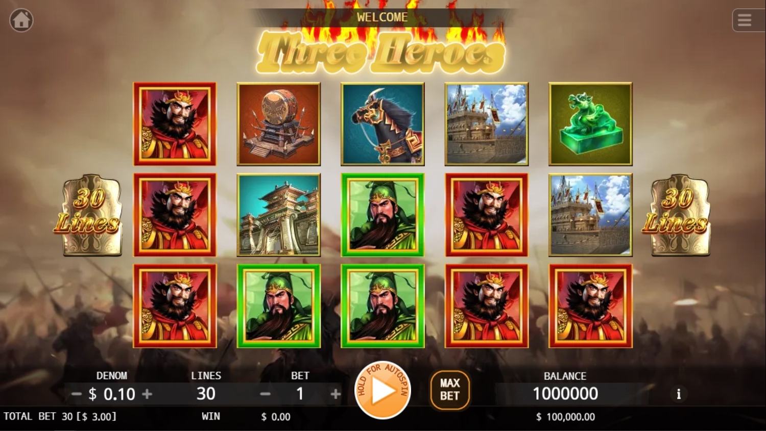 Three Heroes Gameplay Image