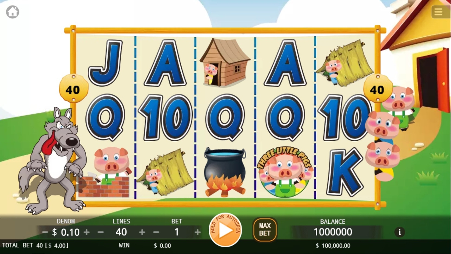 Three Little Pigs Gameplay Image