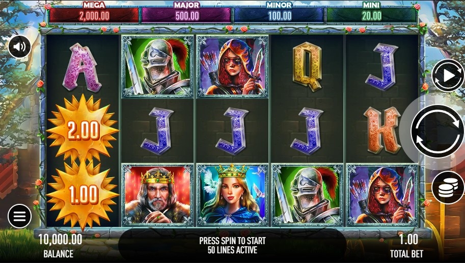 Throne of Camelot Gameplay Image