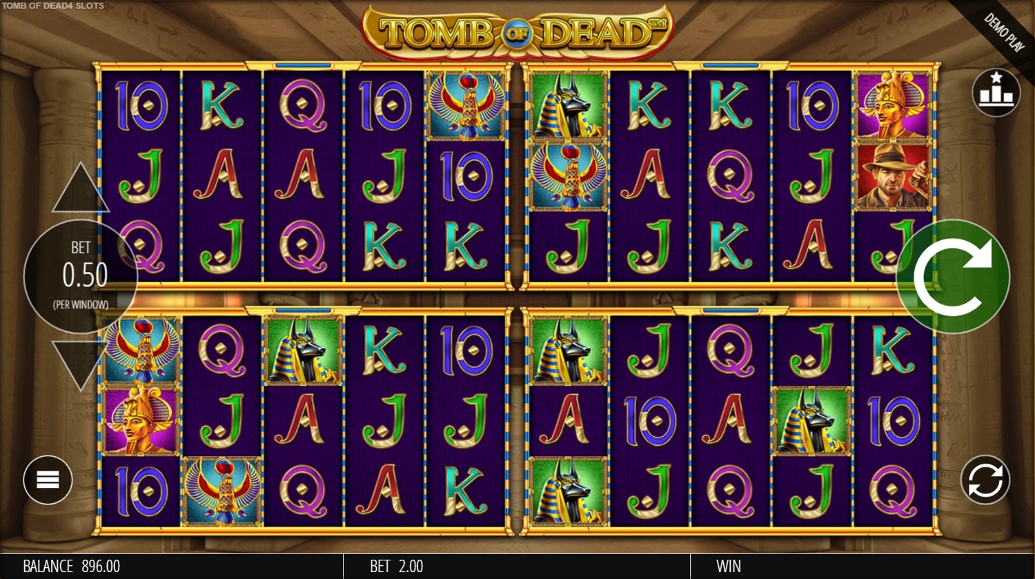 Tomb of Dead Power 4 Slots Gameplay Image