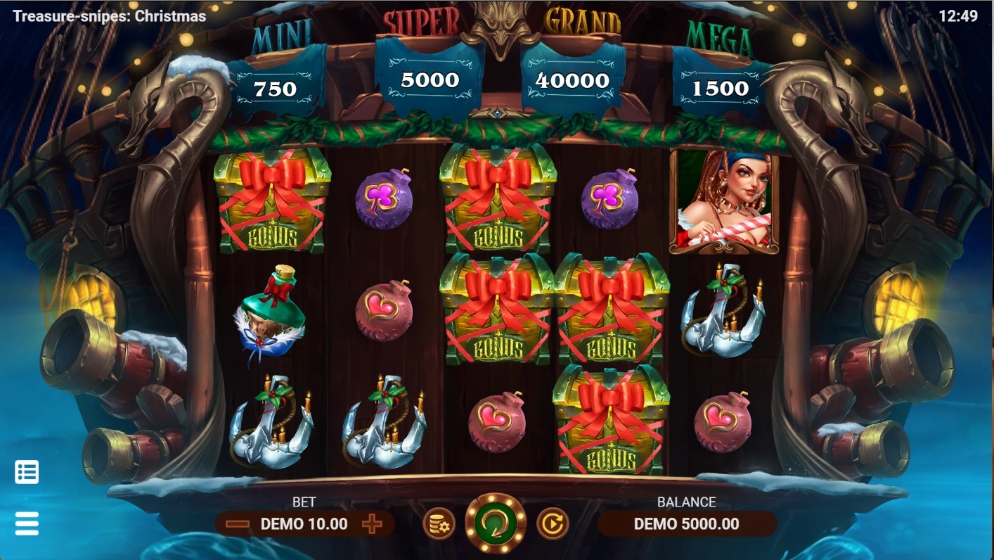 Treasure Snipes: Christmas Gameplay Image