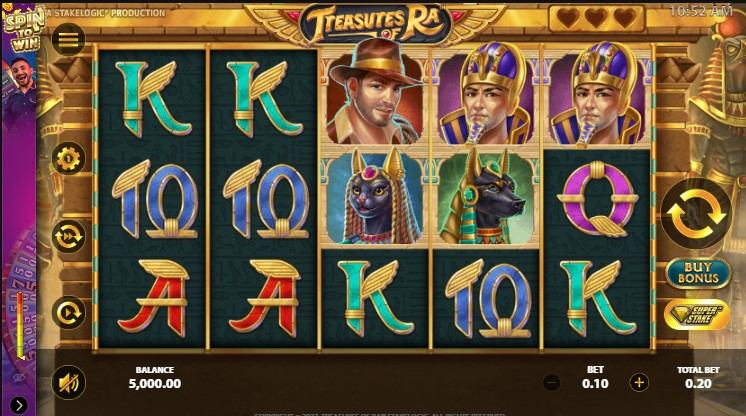Treasures of Ra Gameplay Image