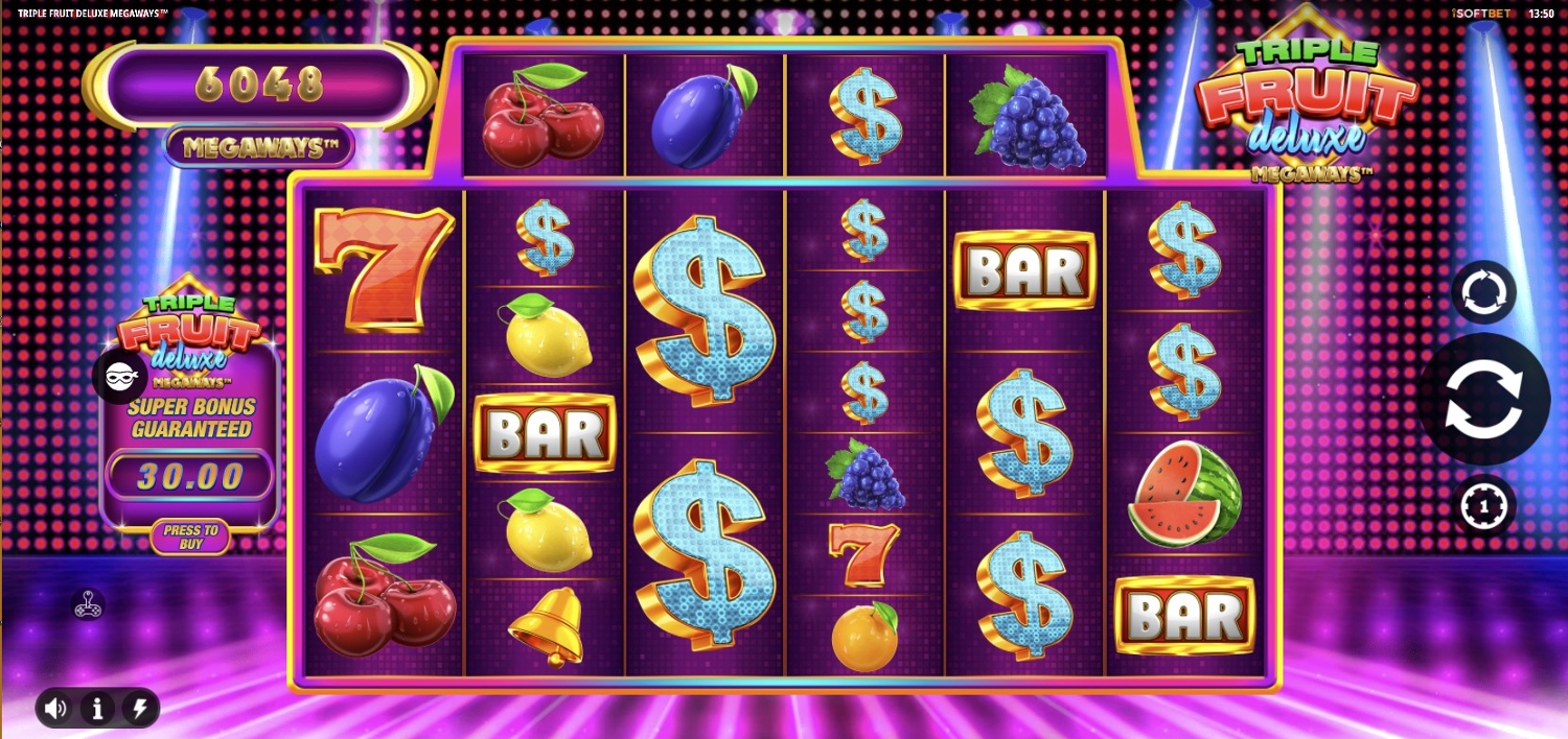 Triple Fruit Deluxe Megaways Gameplay Image