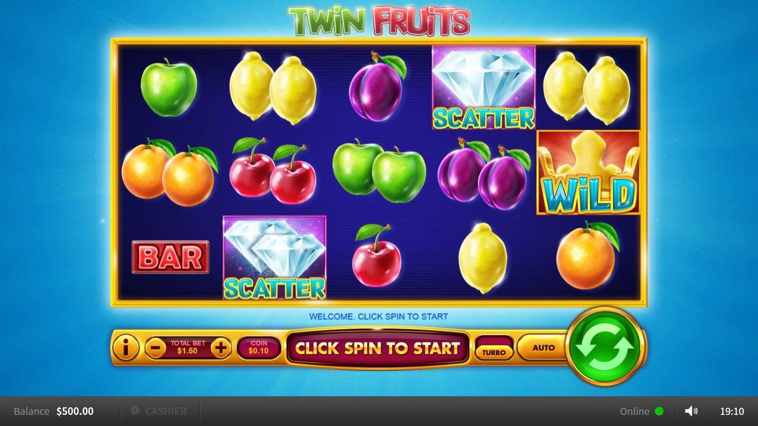 Twin Fruits Gameplay Image