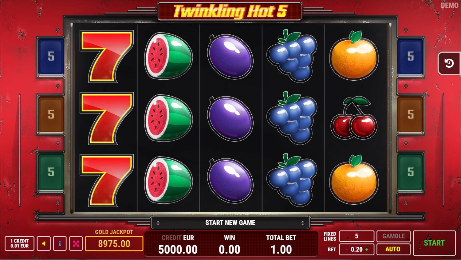 Twinkling Hot 5 Gameplay Image