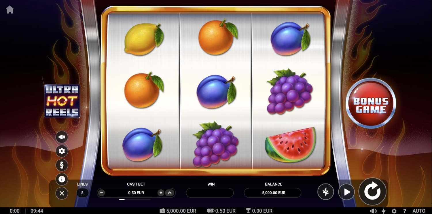Ultra Hot Reels Gameplay Image