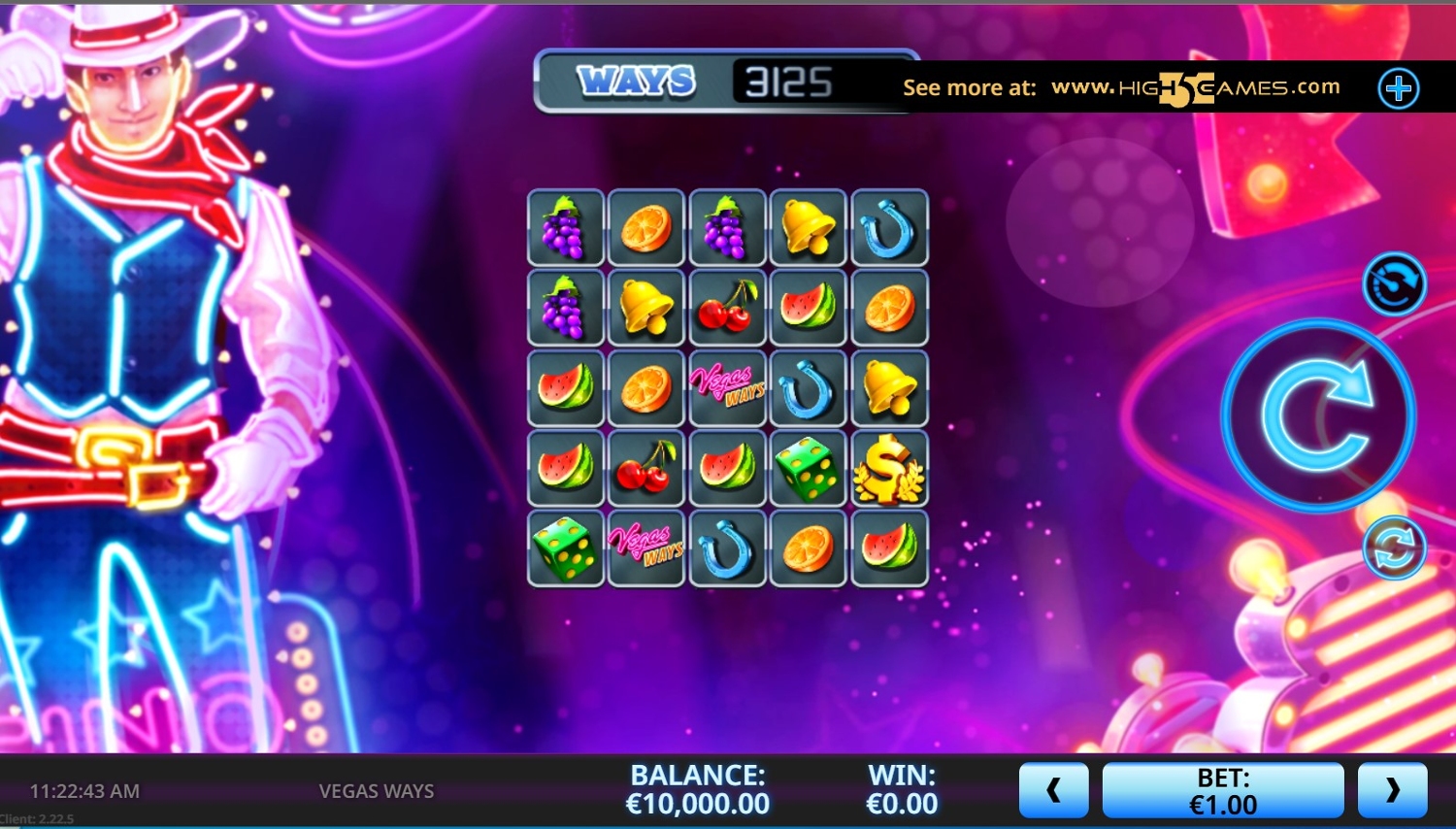 Vegas Ways Gameplay Image