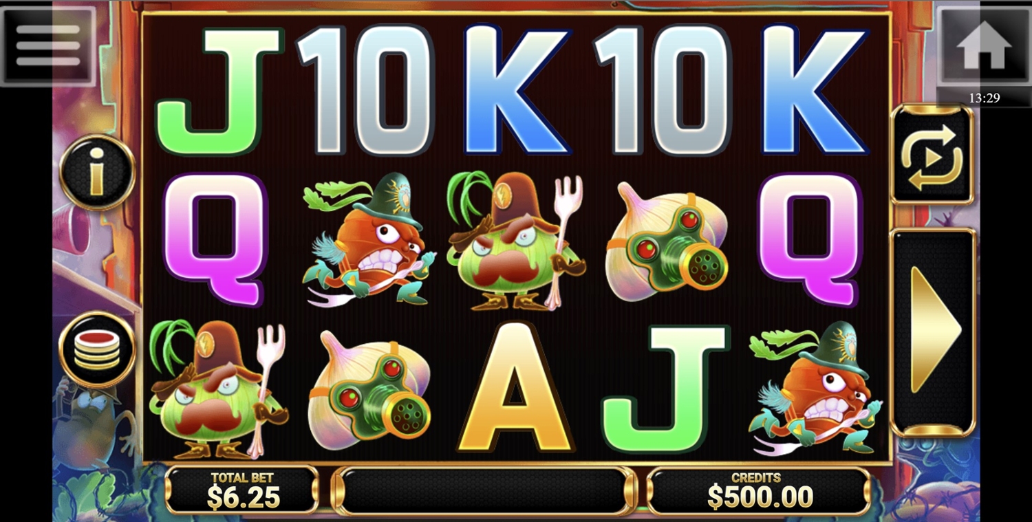 Vegetable Wars Gameplay Image