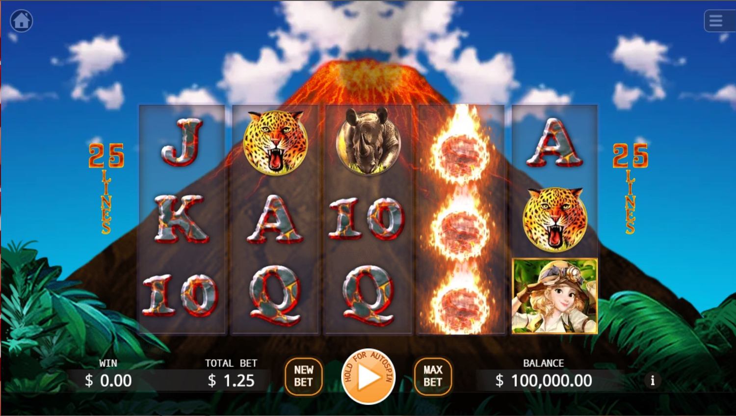 Volcano Adventure Gameplay Image