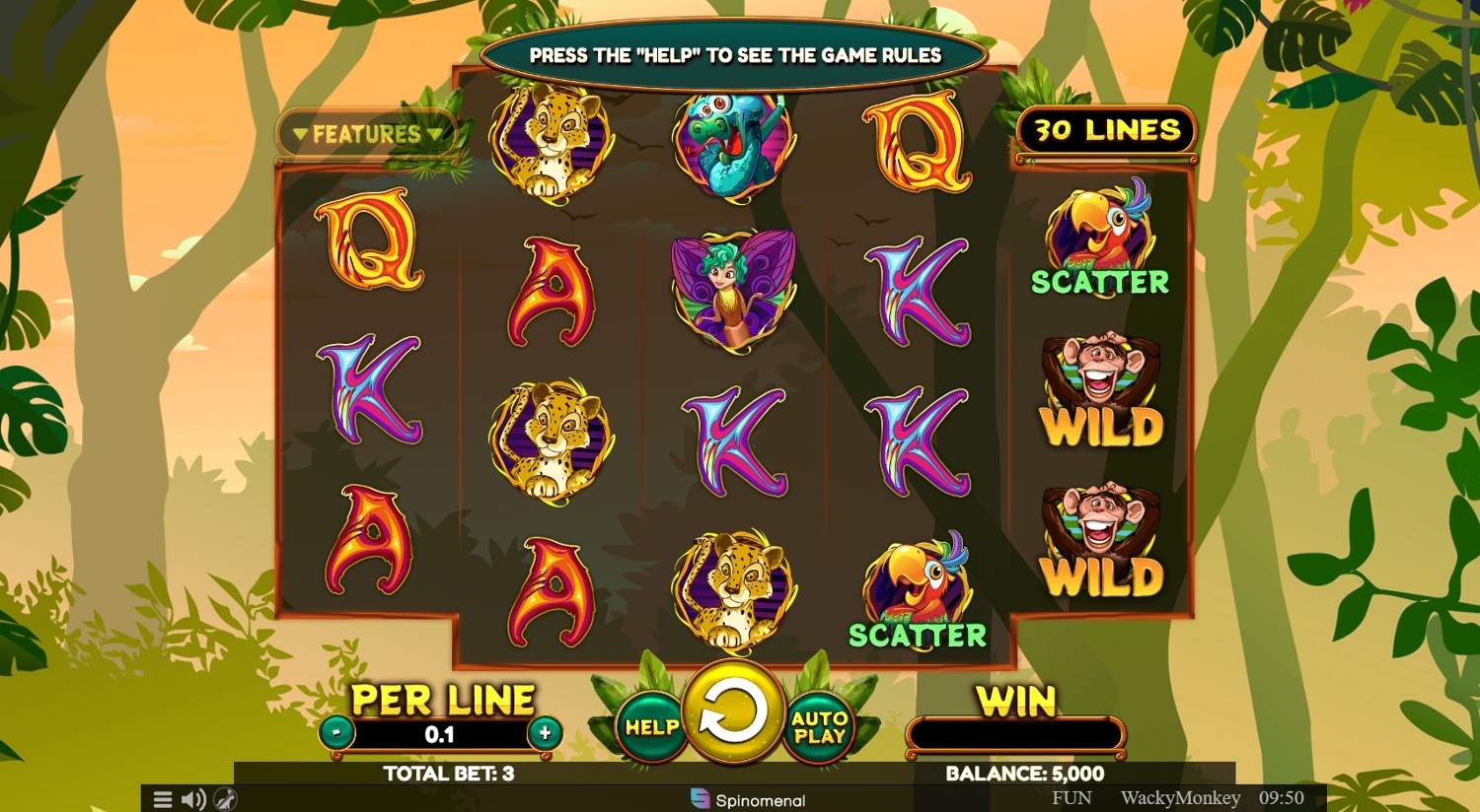 Wacky Monkey Gameplay Image