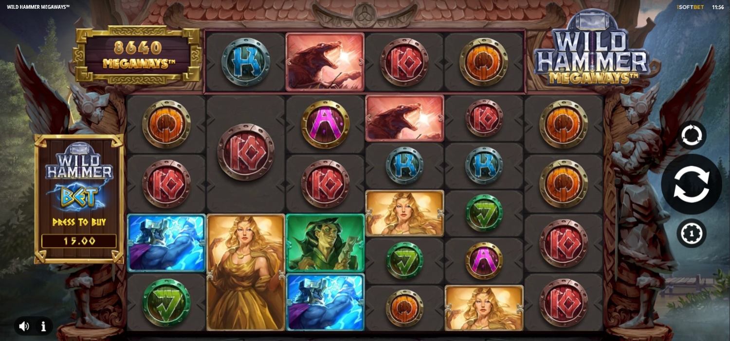 Wild Hammer Megaways Gameplay Image