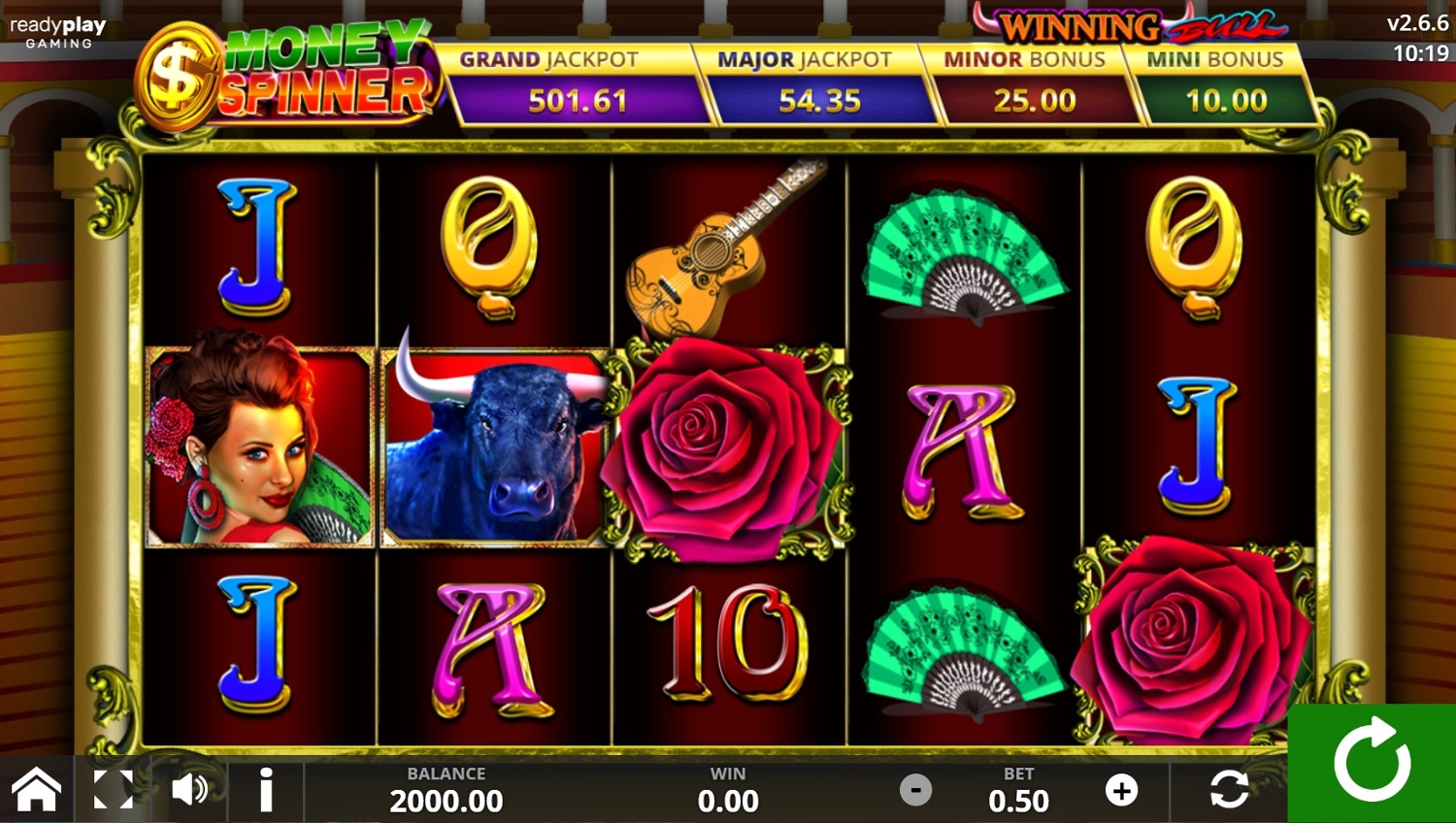 Winning Bull Gameplay Image