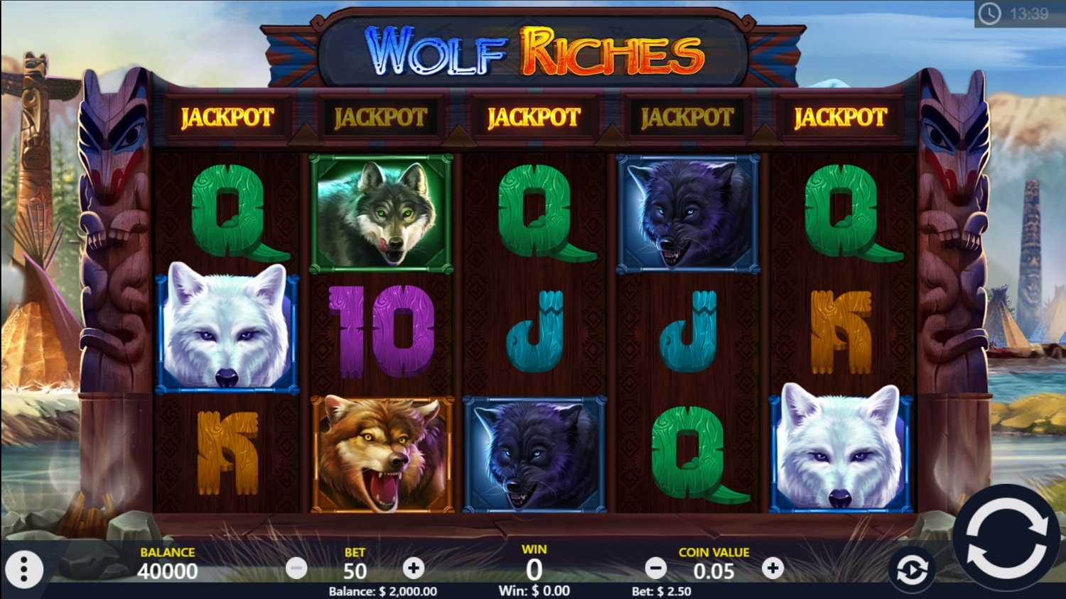 Wolf Riches Gameplay Image