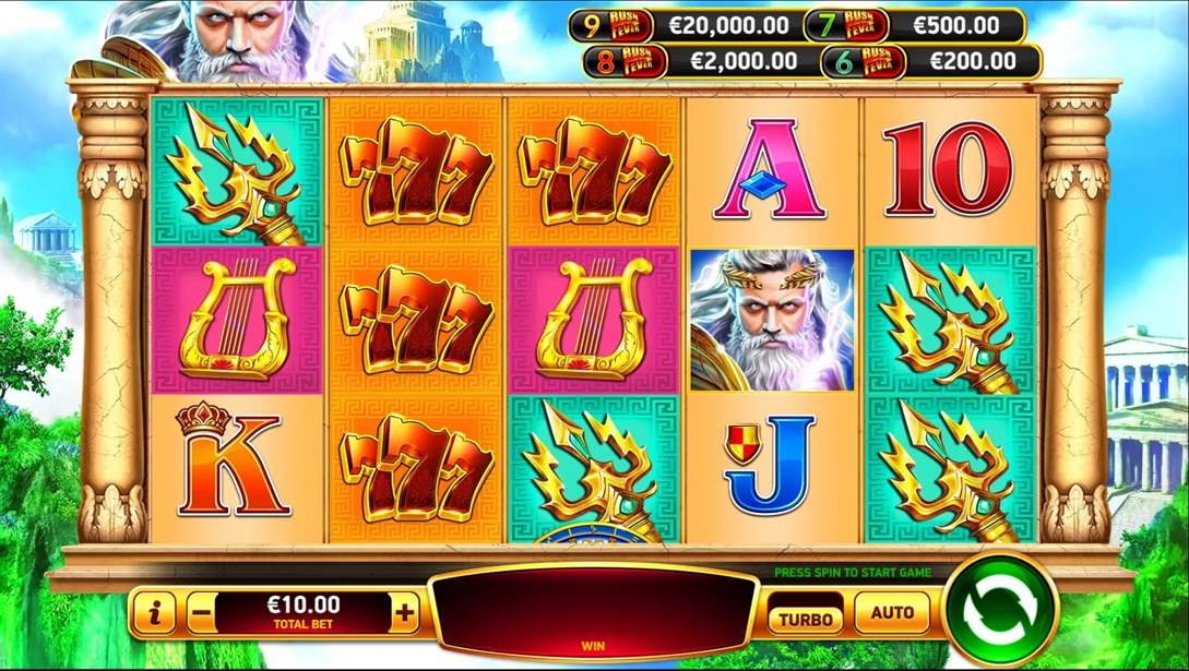 Zeus Rush Fever Gameplay Image